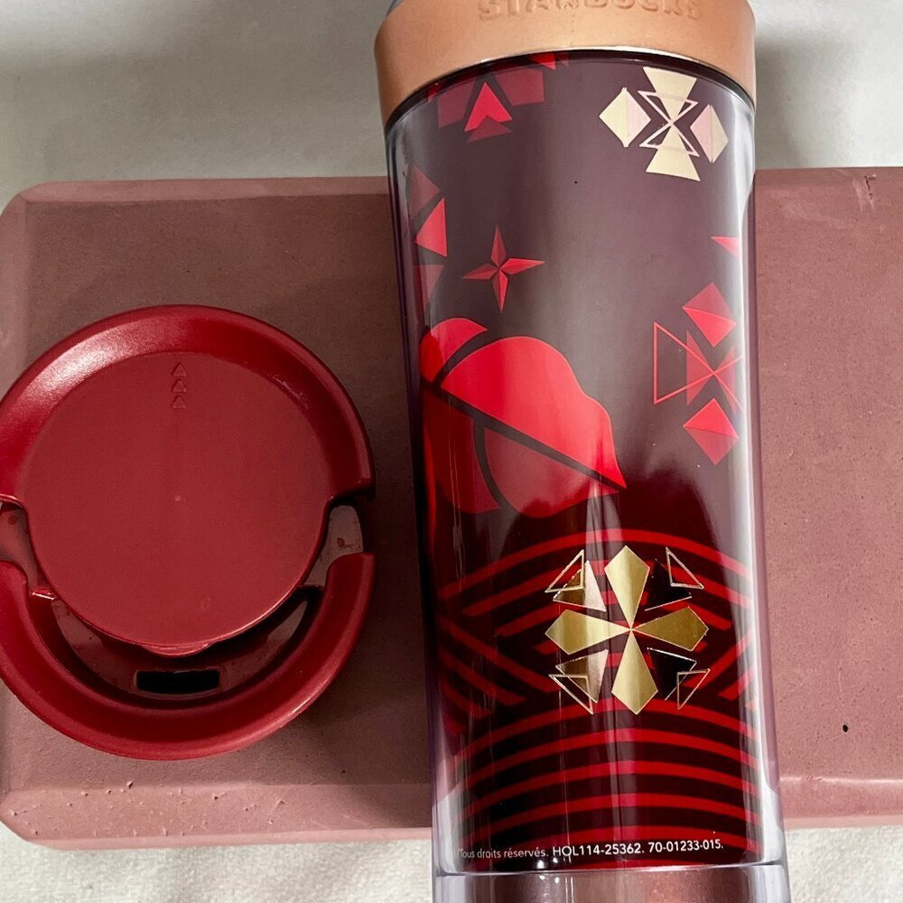 Starbucks Red Holiday Travel Tumbler 12Fl.Oz.